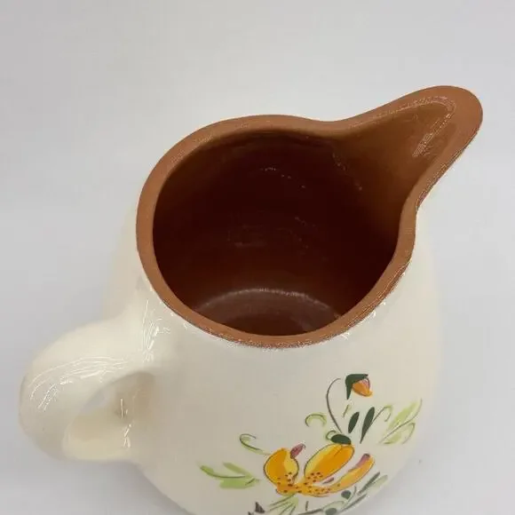 Vintage Stangl Pottery Ceramic Creamer Tiger Lily Yellow Brown 4" USA - Picture 5 of 8